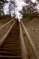 Treppe zum Strand