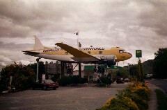 Flieger auf Gestell